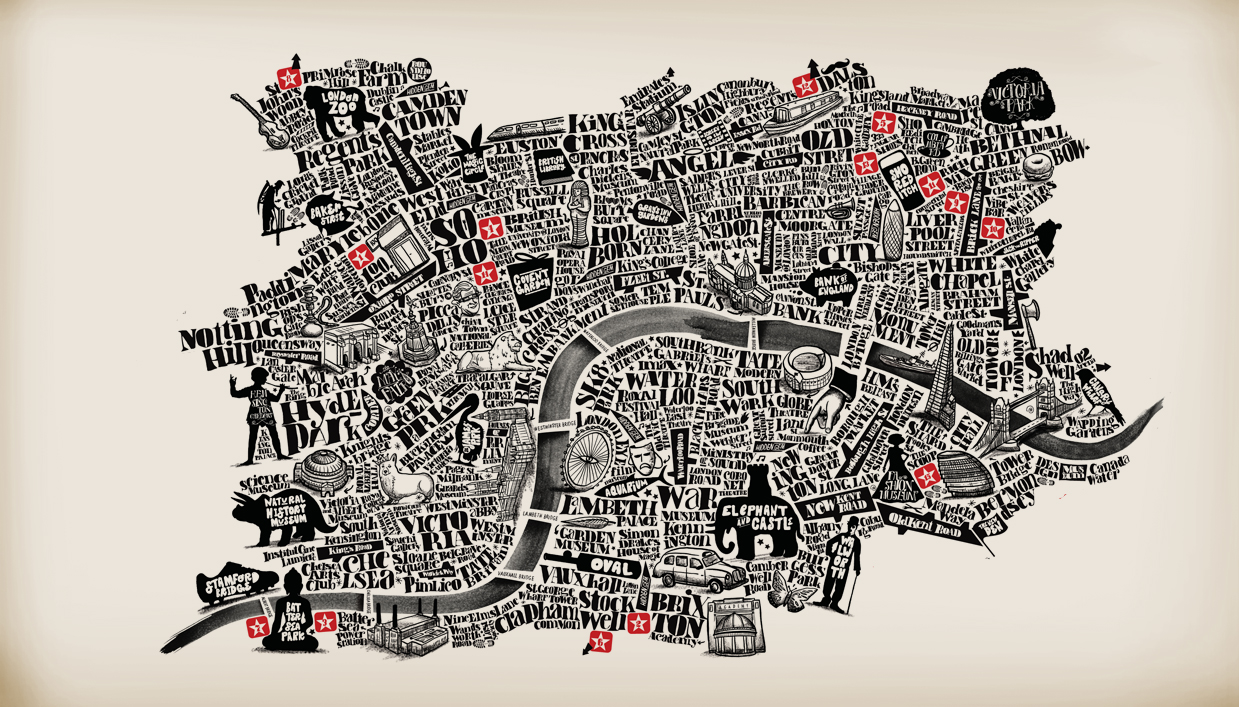 London Maps The Converse Map Of London Londontopia