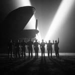 Ground staff at an RAF bomber station in Britain celebrate VE Day, 8 May 1945