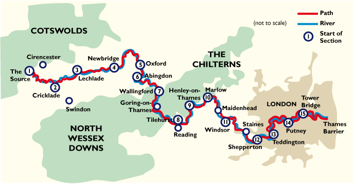 River Thames Cycle Route Map The London Fiver – Five Urban Walking Trails In London - Londontopia