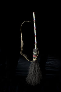 A broomstick belonging to Olga Hunt (c) Museum of Witchcraft, Boscastle