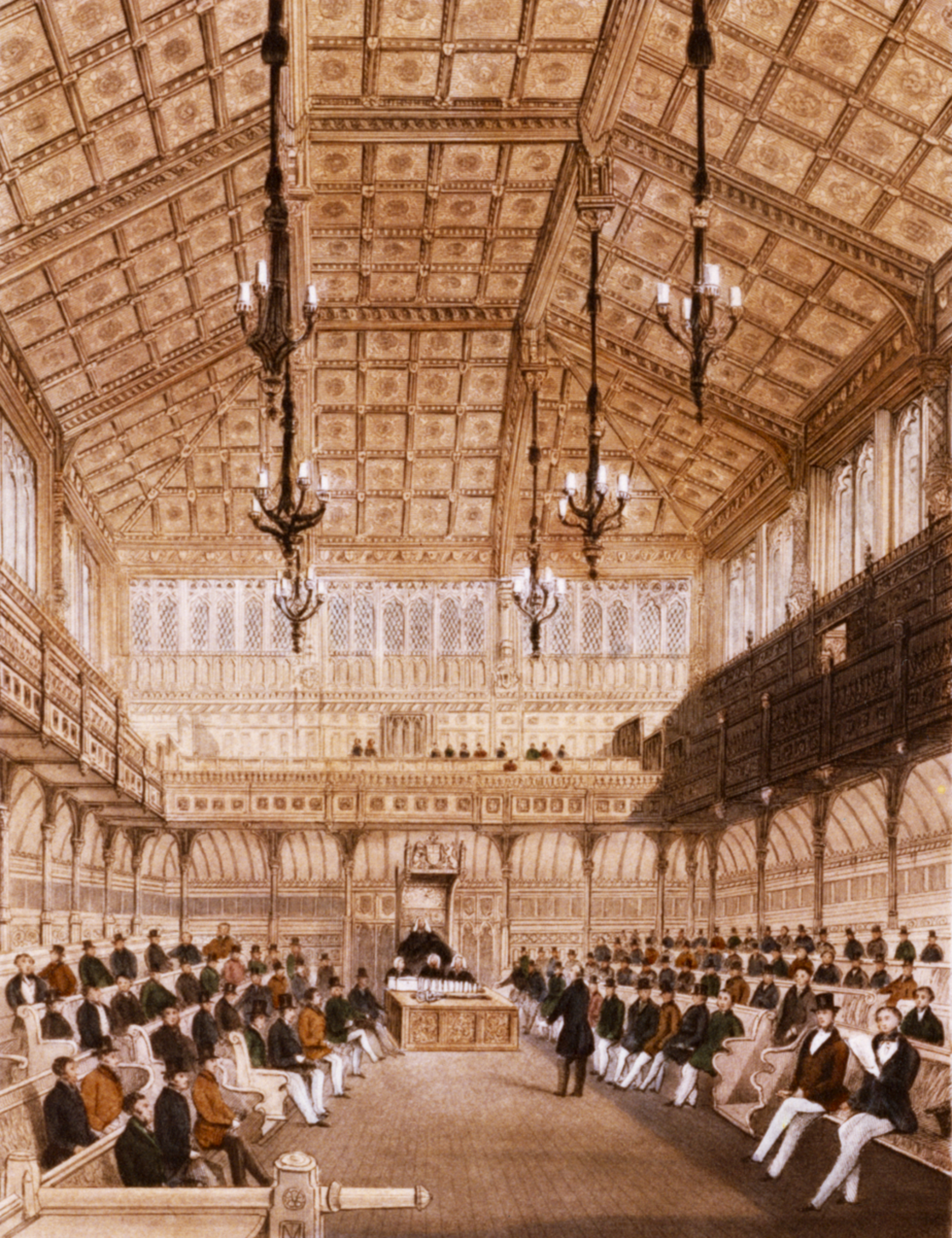 Interior of the House of Commons, 1850