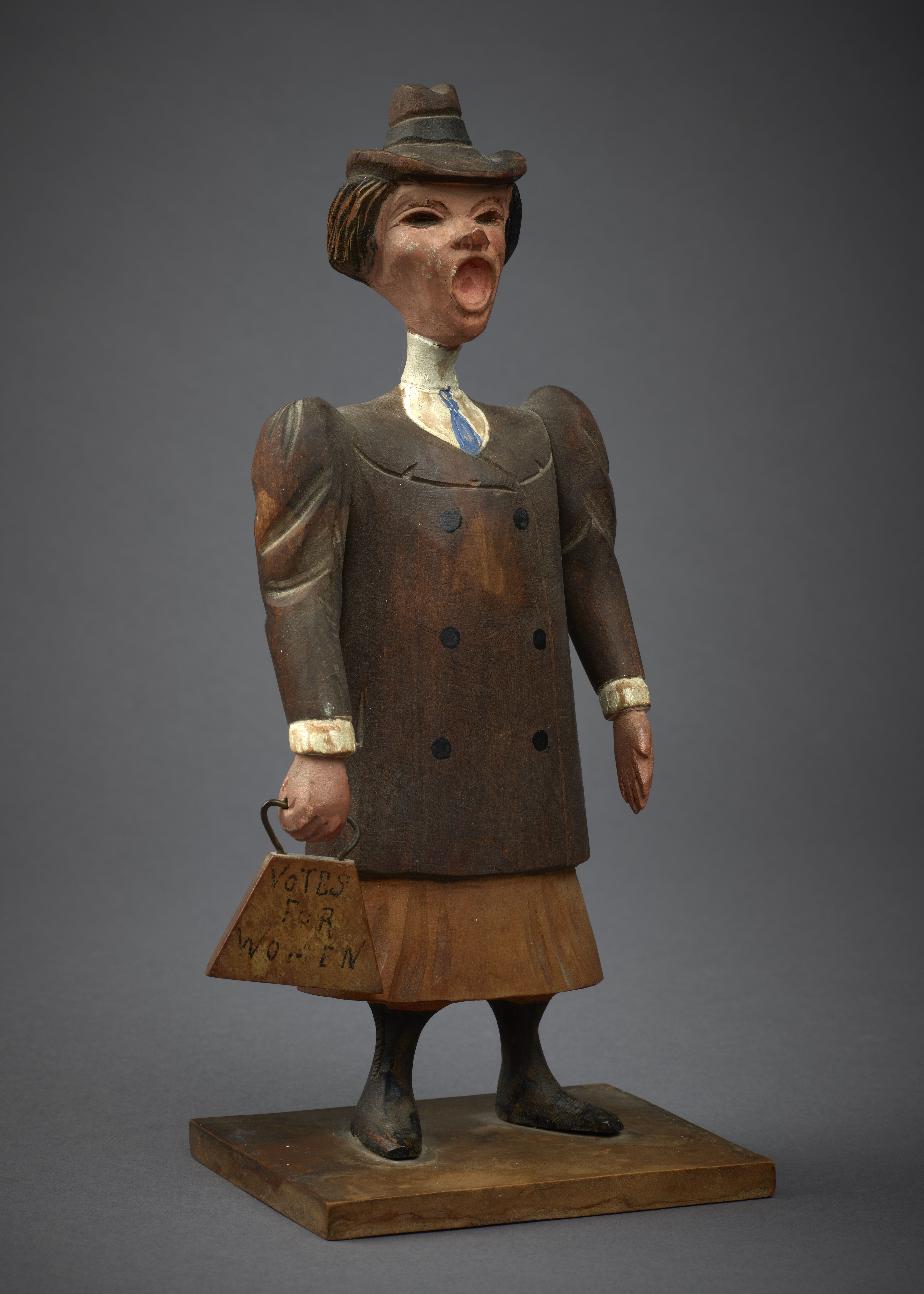 Wooden Suffragette Doll, c. 1912–14