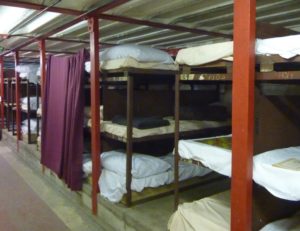 Clapham South deep-level shelter - bunk beds