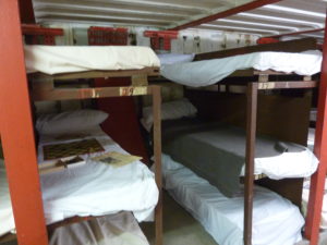 Clapham South deep-level shelter - bunk beds