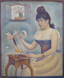 oung Woman powdering herself - Georges Seurat, c. 1888-90