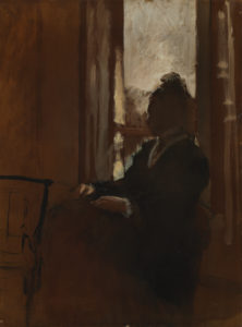Woman at a Window - Hilaire-Germain-Edgar Degas,1871-72