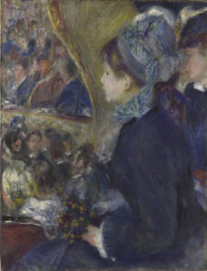 At the Theatre (La Première Sortie) - Pierre-Auguste Renoir 1876-7