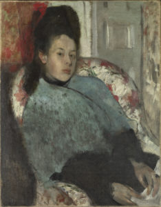Portrait of Elena Carafa - Hilaire-Germain-Edgar Degas, c. 1875