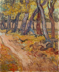 Vincent van Gogh - Path in the garden of the Asylum, 1889