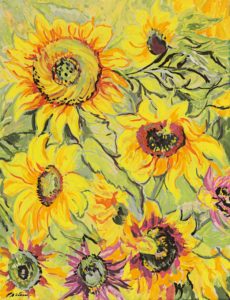 Jacob Epstein (1880 – 1959) - Sunflowers, 1933. Private collection © The estate of Sir Jacob Epstein