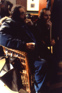 The Shining, directed by Stanley Kubrick (1980; GB/United States). Stanley Kubrick and Jack Nicholson on the set of The Shining. © Warner Bros. Entertainment Inc.