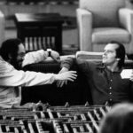 The Shining, directed by Stanley Kubrick (1980; GB/United States). Stanley Kubrick and Jack Nicholson on the set of The Shining. © Warner Bros. Entertainment Inc.