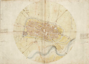 Leonardo da Vinci, A map of Imola, 1502.