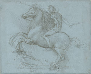 Leonardo da Vinci, A design for an equestrian monument, c.1485-8