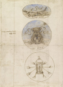 Leonardo da Vinci, 'Three emblems', c.1508-10