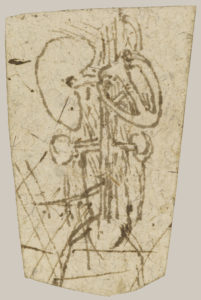 Leonardo da Vinci, A sketch of the viscera, c.1515-16