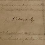 The Protestant Oath, 1837. Signed by Victoria to start her reign.