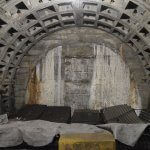 Sealed end of construction tunnel