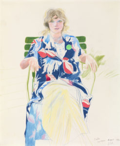 David Hockney - Celia, Carennac, August 1971