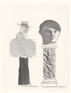 David Hockney - The Student Homage to Picasso, 1973