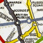 British Museum station on tube map