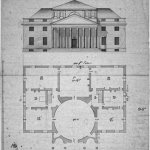 Copped_Hall,_Essex,_schematic_for_the_18th_century_Palladian_house,_John_Sanderson
