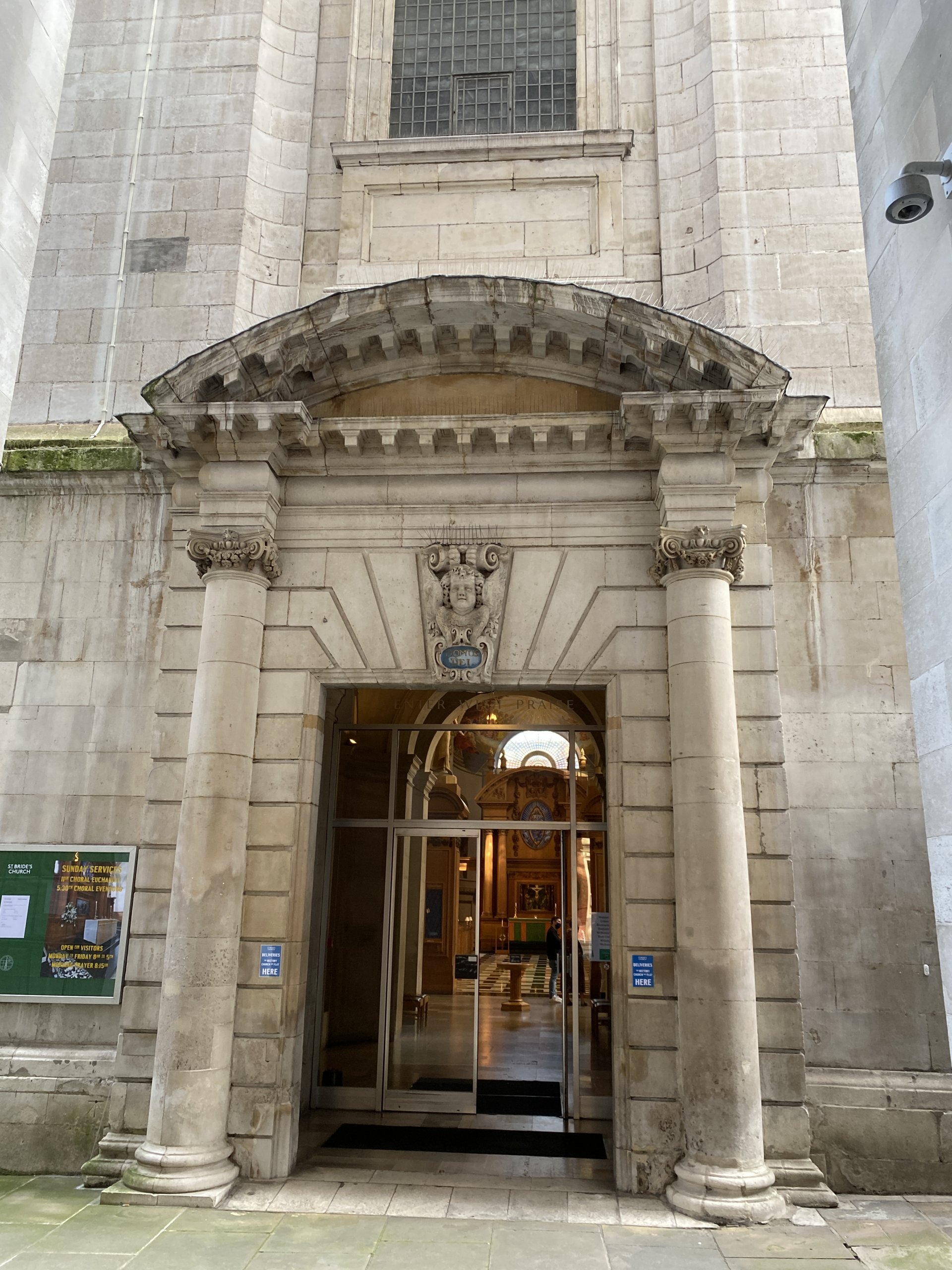 Great West Doors, St Bride's Church, London