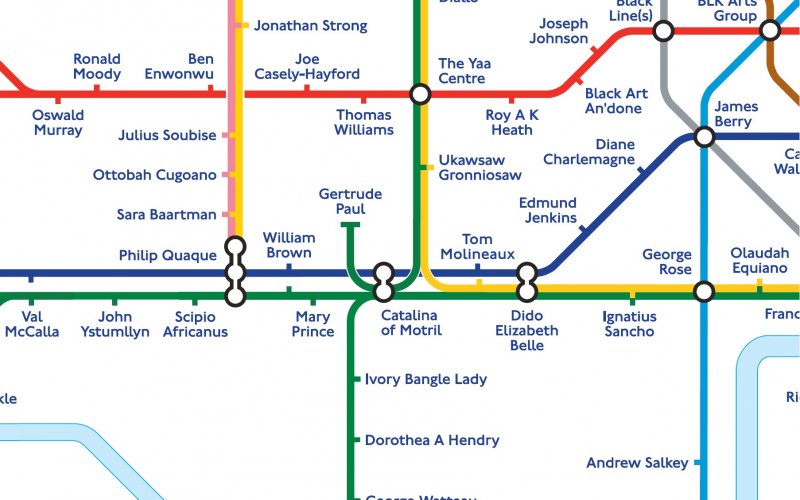 London's Black History Celebrated In New Black History Themed Tube Map ...