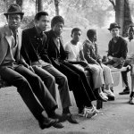 Vanley Burke – Young Men on a Seesaw in Handsworth Park 1984. Courtesy Vanley Burke