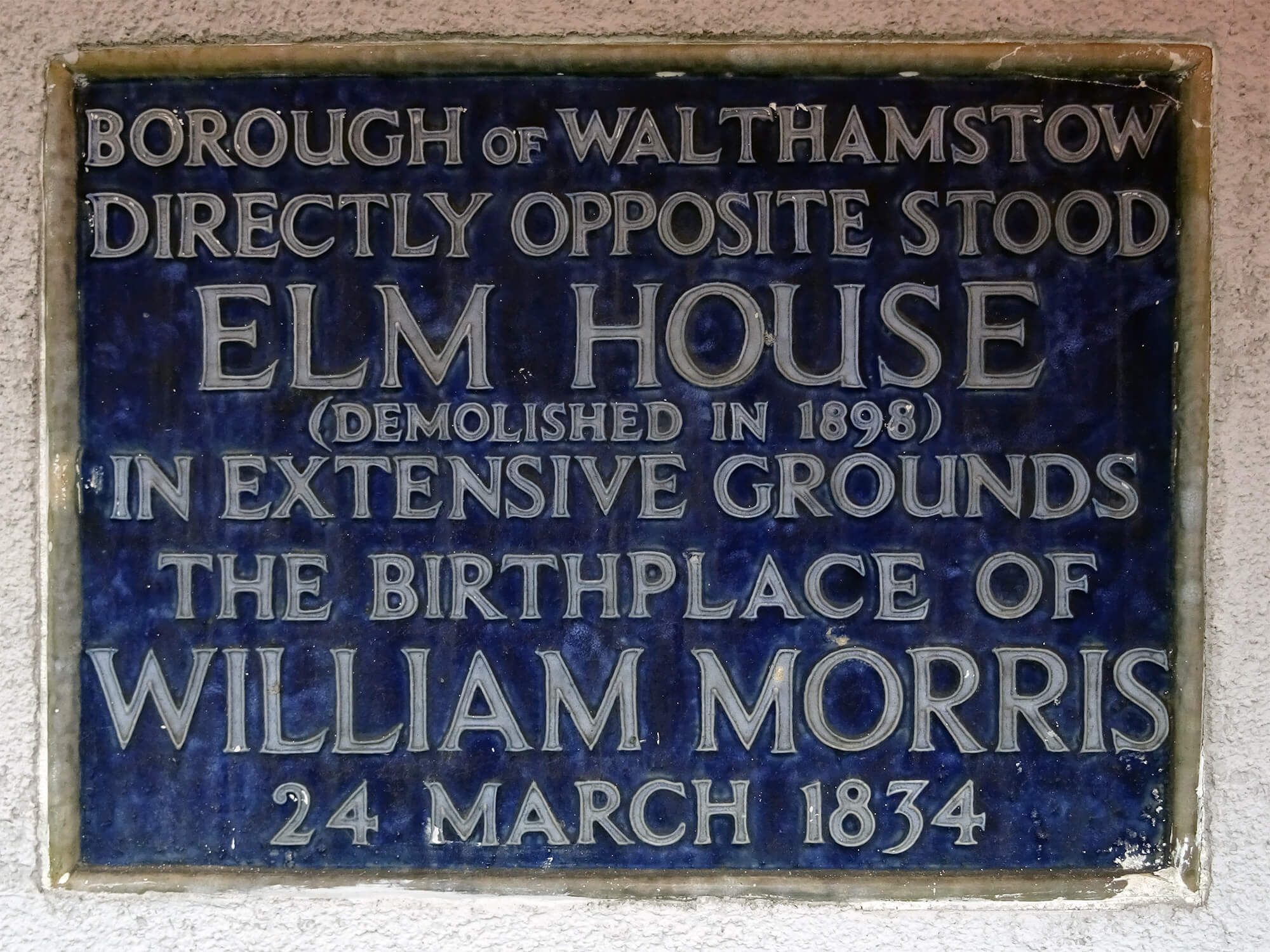 Elm House plaque