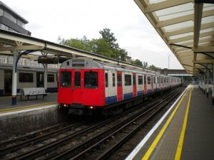 District line train arriving at Richmond