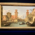 The Entrance to the Arsenal with the Oratory of the Madonna dell’Arsenale by Canaletto, 1731-36, oil on canvas