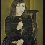Lucian Freud Girl with Roses, 1947-8