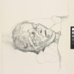 The Painter’s Mother, Dead, 1989 (charcoal on paper)