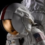 Apollo 17 A7LB Lunar Extravehicular Mobility Unit Space Suit, replica, by Guard-Lee Inc., c. 1982-2002 close-up © Science Museum Group