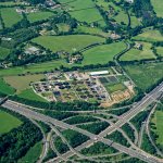 Thorpe Interchange, Aerial View