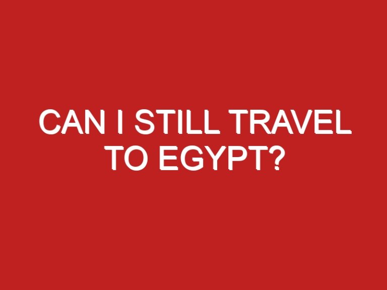 Can I still travel to Egypt?