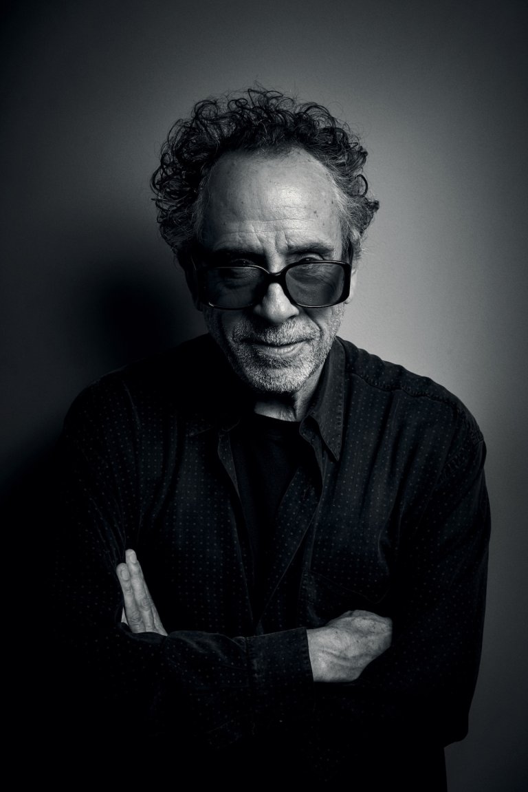 Portrait of Tim Burton . Photographer Steve Schofield 768x1151