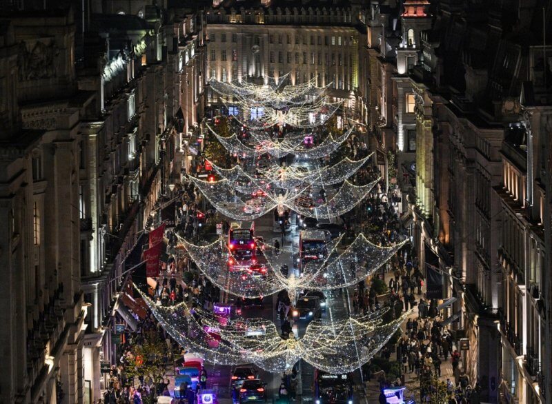 Regent Street Christmas Lights Switch on for the 2024 Festive Season