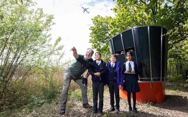 Heathrow Unveils Bird Hide Resembling Iconic Control Tower to Promote Biodiversity Efforts